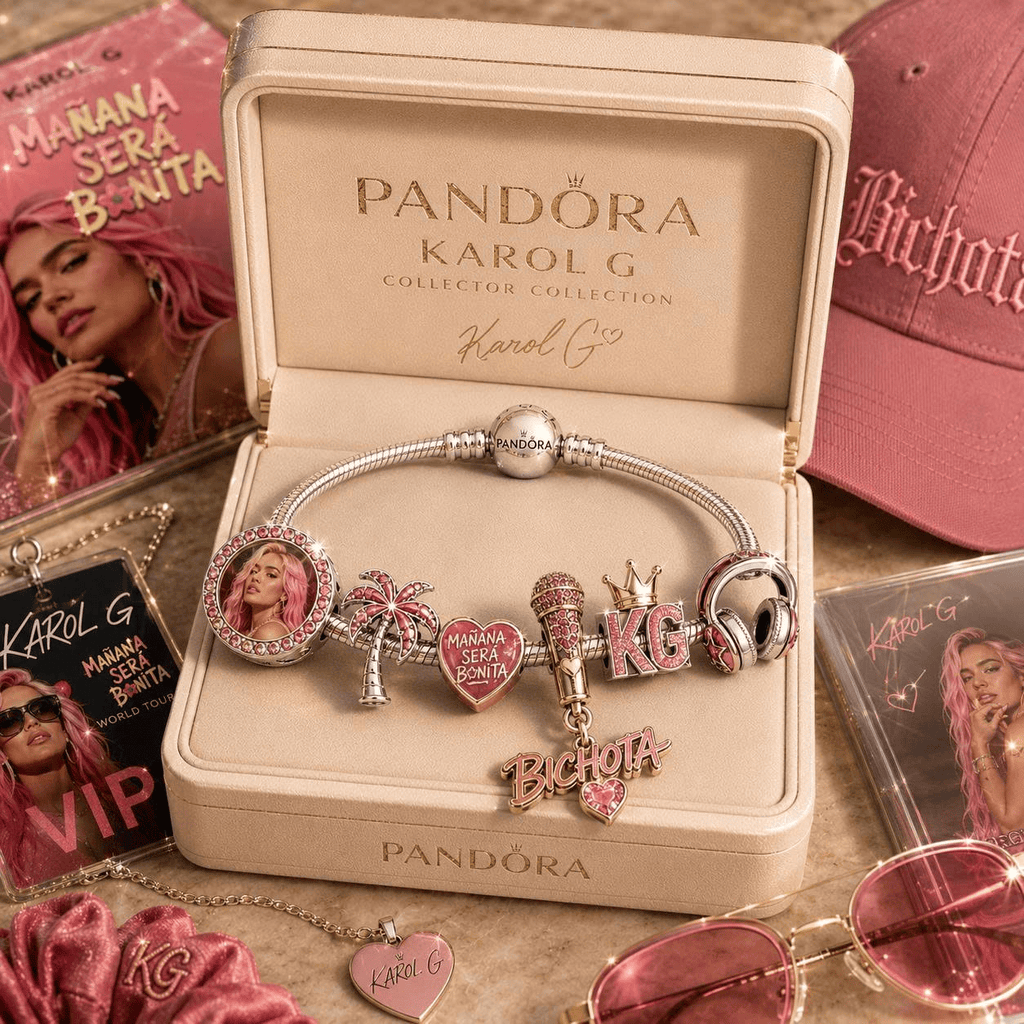 KRG Sliver Charm Bracelet Set NHVH