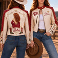 Premium RBM Cropped Leather Zipper Jacket PVNA