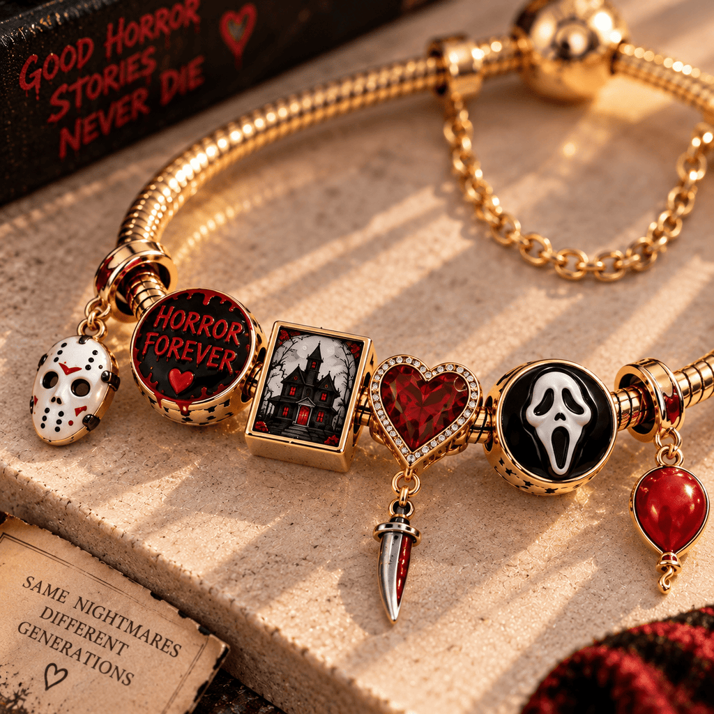 HXS Gold Charm Bracelet Set TTN