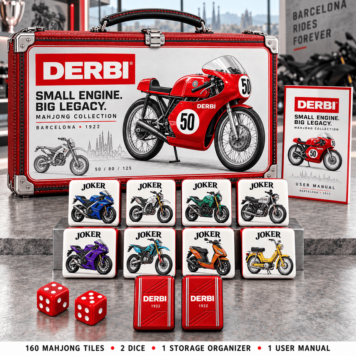 Premium DEB Mahjong Tiles Set PVNA