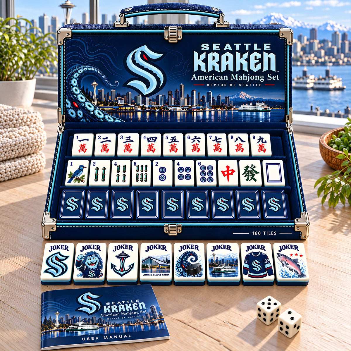 Premium SKK Mahjong Tiles Set PVNA
