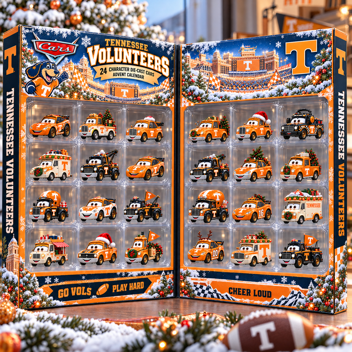 TVF Premium Character Die-Cast Cars Christmas Advent Calendar NTNA