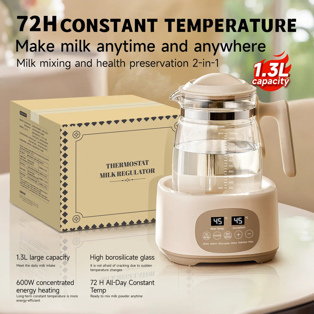 temperature control kettle glass thermostatic kettle household health-preserving electric kettle