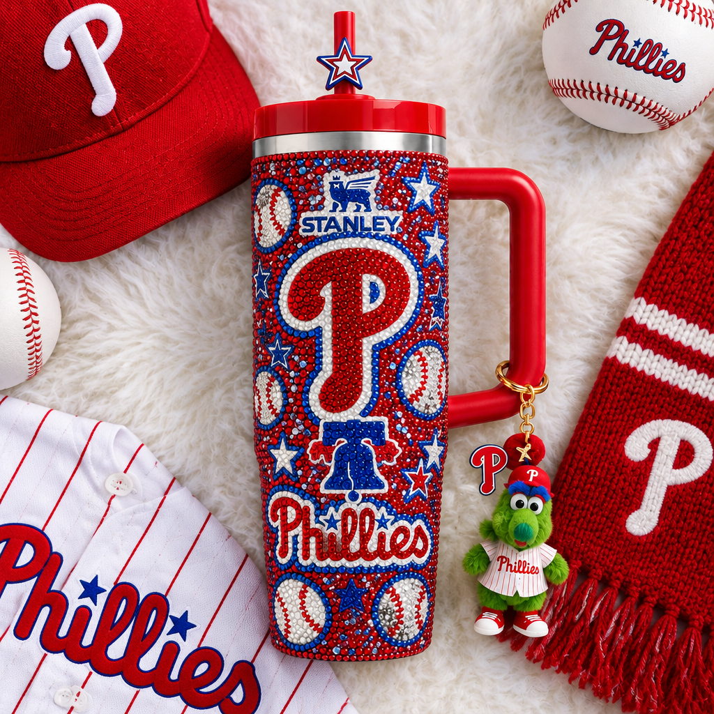 Philadelphia Phillies 40oz Tumbler With Handle TTNL